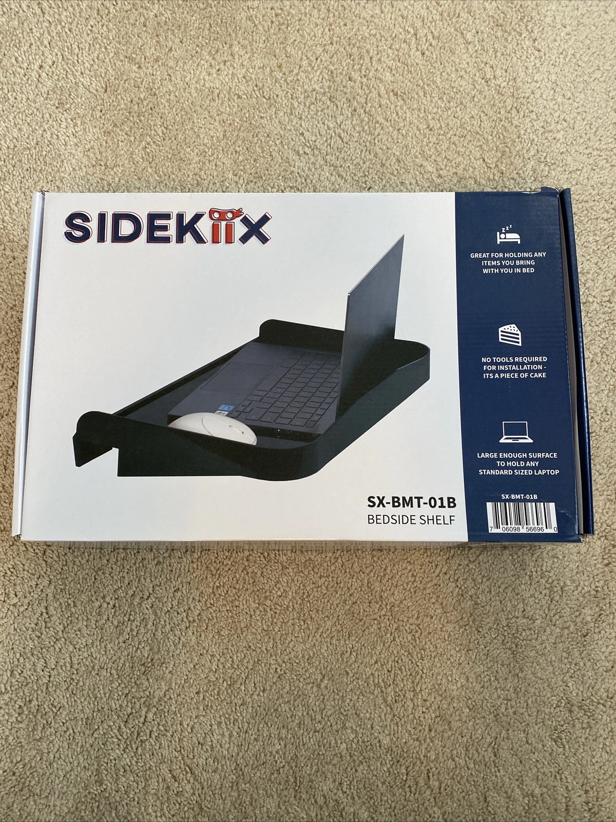 Sidekiix Bedside Shelf Black Bunk Beds & Bed Frame